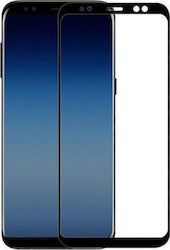 Samsung Vollkleber Vollflächig gehärtetes Glas Schwarz (Galaxy A7 2018)