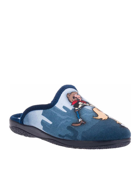 Kids Slippers Blue Lucky Luke