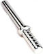 Black Label Anal Plug XXLarge Silver