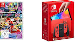 Nintendo Switch OLED & Mario Kart 8 Deluxe Mario Red Edition