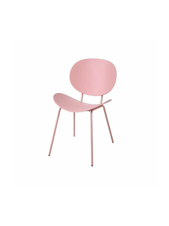 Dining Room Metallic Chair Pink 50x55x79.5cm