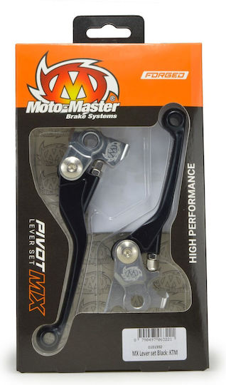 Moto Master Set Brems-/Kupplungshebel für Motorräder für Kawasaki KX Schwarz 101362
