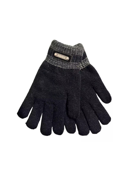 Bode Knitted Kids Gloves Black