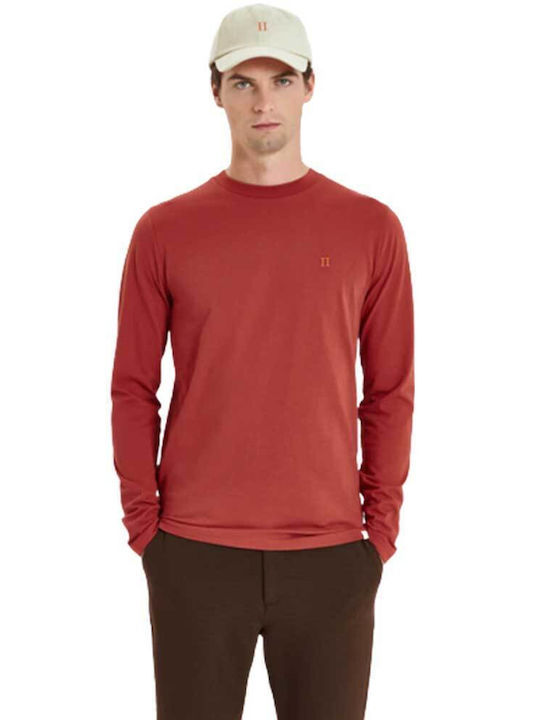 Les Deux Herren T-Shirt Kurzarm Rot