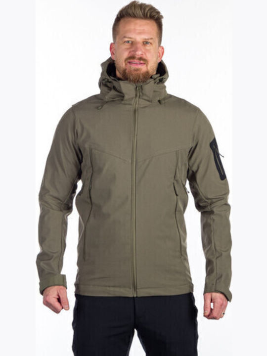 Χειμωνιάτικο Μπουφάν Softshell Αδιάβροχο και Αντιανεμικό Πράσινο