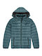 Double Men's Winter Puffer Jacket Green