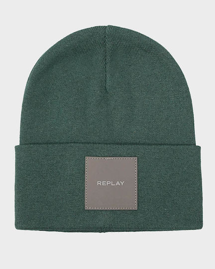 Beanie Unisex Σκούφος Πλεκτός σε Πράσινο χρώμα