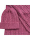 Knitted Beanie Cap Fuchsia
