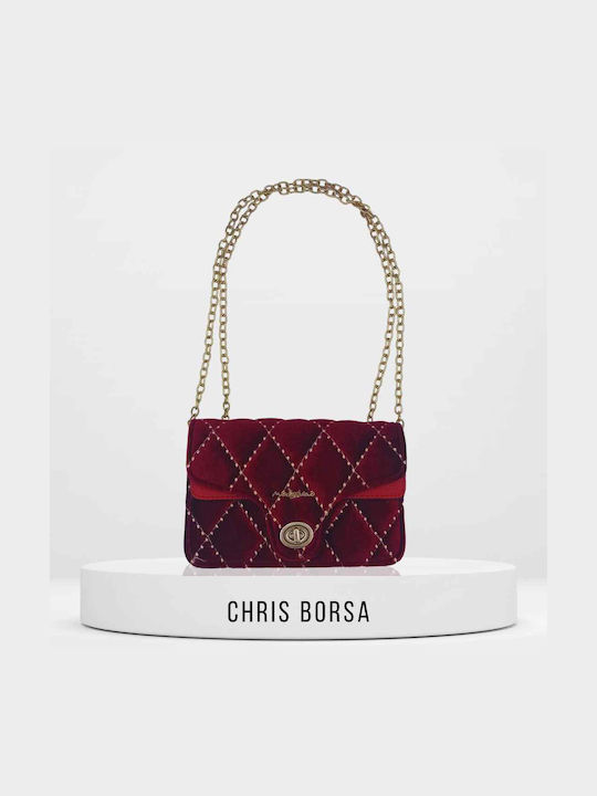 Chris Borsa Women's Bag Shoulder Burgundy