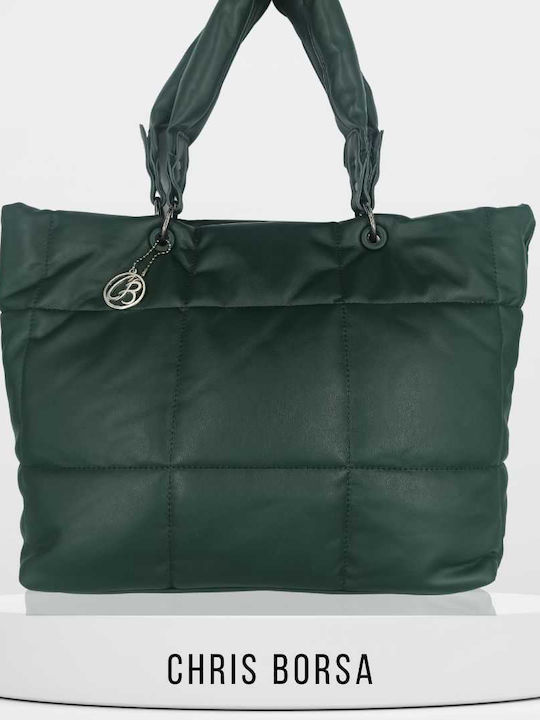 Chris Borsa Γυναικεία Τσάντα Ώμου Πράσινη