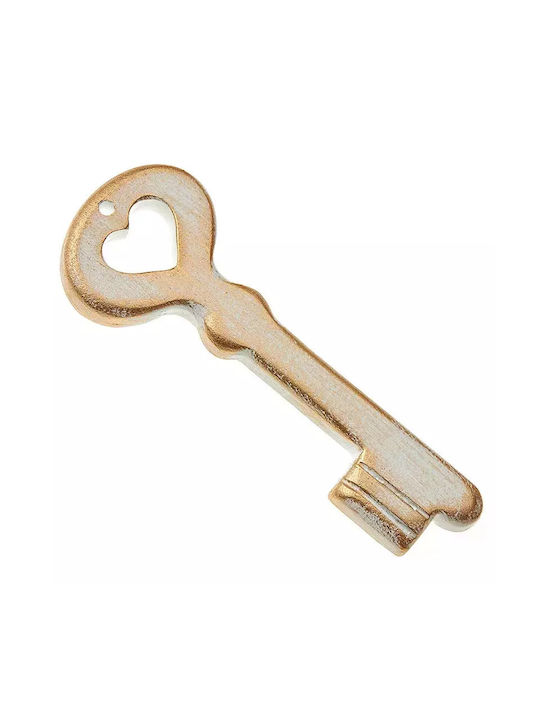 Nuova Vita Lucky Charm Basin Wrench White/Gold made of Plaster 5x14cm 1pcs