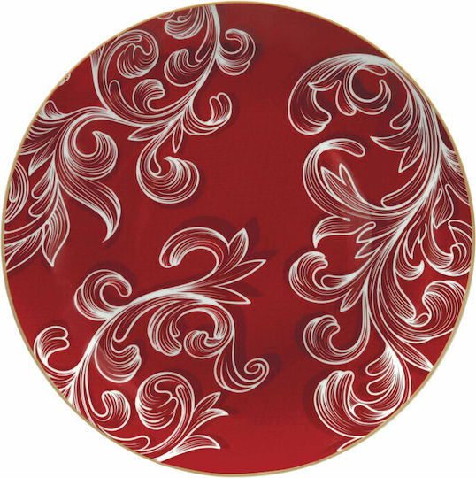 Brandani Ornament de masă de Crăciun Platou De porțelan Roșu