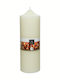 Kaemingk Christmas Beige Candle 25x10cm