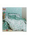 Kentia Gazele Set Kids Duvet Cover Single with Pillowcase Cotton Green 160x240cm