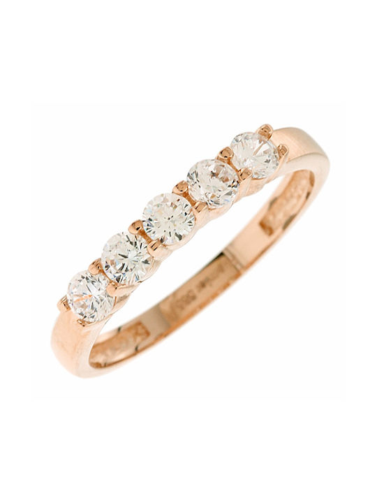 Senzio Belibasakis Women's Gold Eternity Ring with Zircon 14K