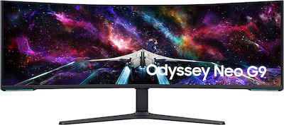 Samsung Odyssey Neo G9 G95NC Ultrawide VA HDR Curbat Monitor de jocuri 57" 7680x2160 240Hz cu Timp de Răspuns 1ms GTG