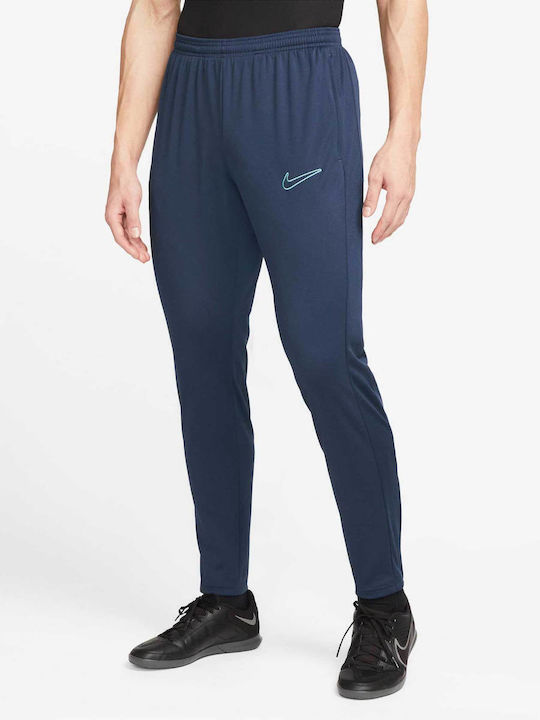 Academy Football Sweatpants Dri-Fit Glossy with Elastic Blue