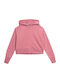 Kinderstrickjacke mit Kapuze Rosa