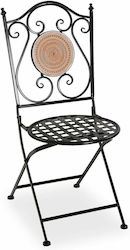 Metallic Zappeion Chair Hagestol Black 50x92x39cm