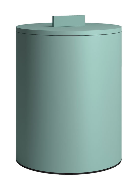 Pam & Co Inox Badezimmer Mülleimer 6Es Türkis