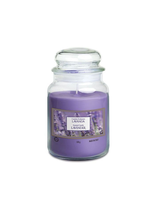 Scented Candle in Glass Jar (100 hours) Lavender