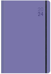 Innostat Daily Planner Agenda 2024 Purple 17x24cm