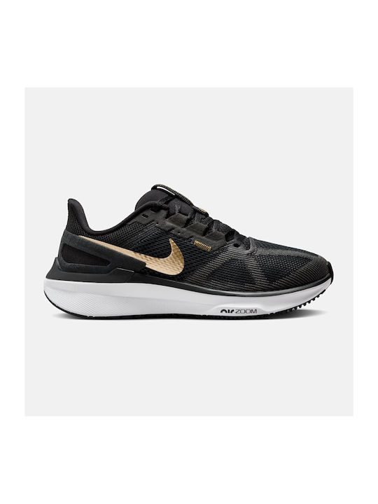 Air Zoom Structure 25 Damen Sportschuhe Laufen Schwarz
