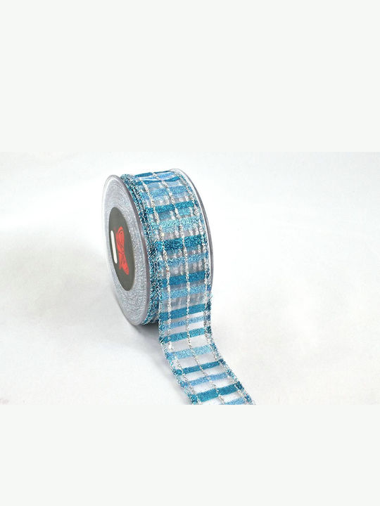 LiebeQueen Christmas Ribbon Light Blue 1pc