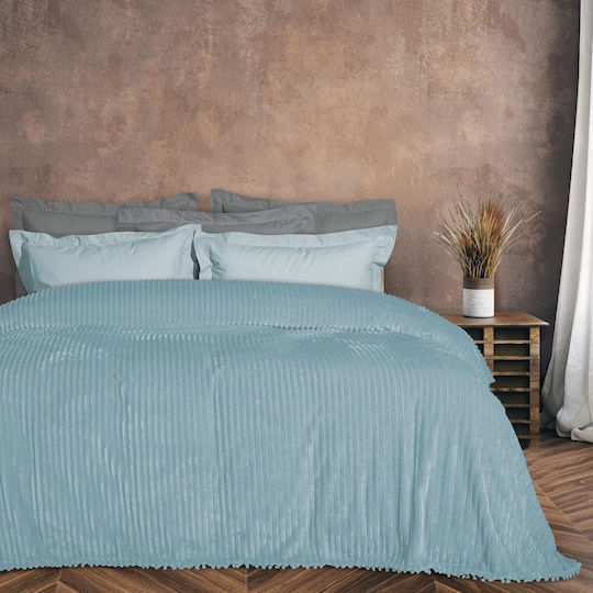 Das Home 1355 Υπέρδιπλη 220x240εκ. Γαλάζιο