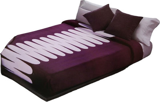 Manterol Casa Oceanis Blanket Spanish Velvet Extra Large 220x240cm Lilac
