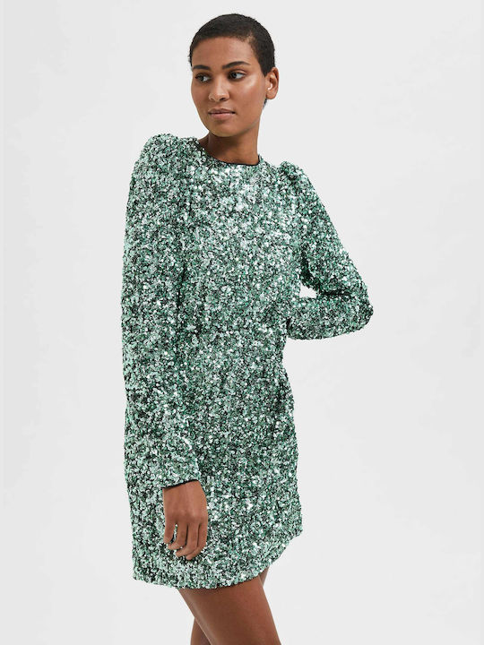 Selected Mini Φόρεμα Πράσινο