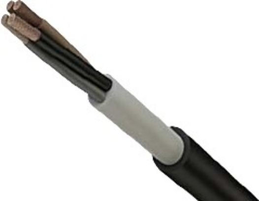 Καλώδιο Ρεύματος με Διατομή 3x6mm² σε Μαύρο Χρώμα 100m