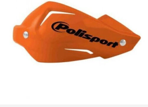 Polisport Motorcycle Protective Hand Guards Touquet in Orange Colour