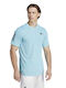 Adidas Ανδρικό Αθλητικό T-shirt Κοντομάνικο Γαλάζιο