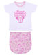 Kinderbekleidungssets mit Sommer Shorts 2 Stück Weiß Minnie