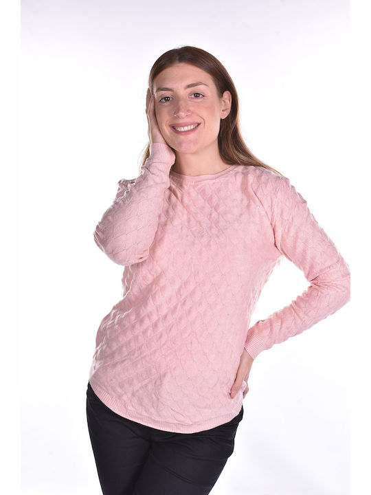 Raiden Damen Langarm Pullover Rosa