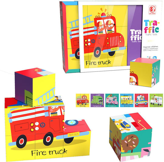 ToyMarkt Кубчета Traffic за 3+ Години 9 Бройки