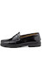 Boxer Men's Leather Moccasins Black