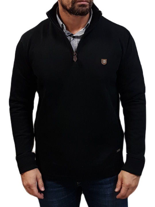 Visconti Long Sleeve Black Blouse