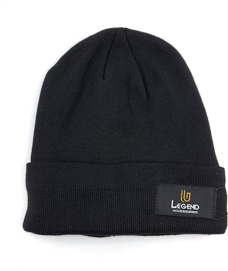 Beanie Ανδρικός Σκούφος Πλεκτός σε Μαύρο χρώμα