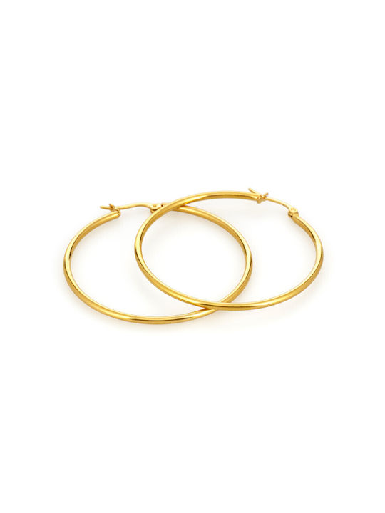 Earrings Hoops made of Steel Gold Plated