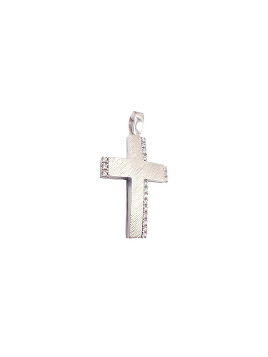 Velegrakis Women's White Gold Cross 9K