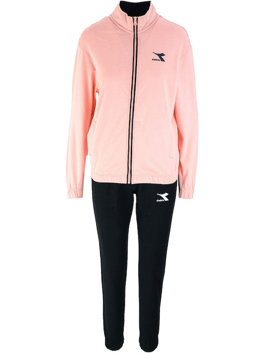 Diadora Damen-Sweatpants-Set Rosa