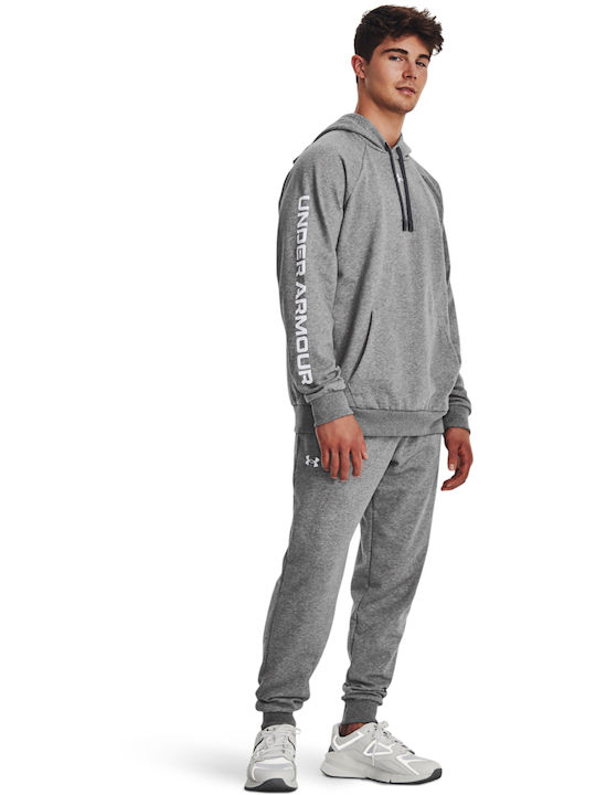 Under Armour Set Fleece Sweatpants with Rubber Gray