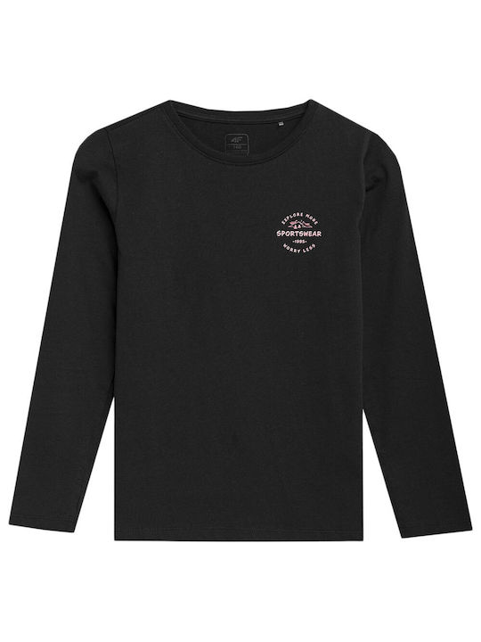 4F Kids' Blouse Long Sleeve Black