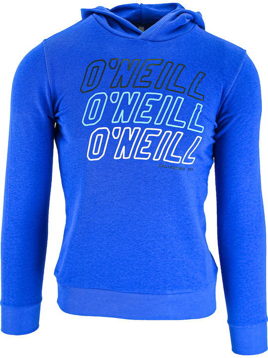 Kinder-Sweatshirt mit Kapuze und Taschen Blau