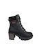 Blondie Women's Ankle Boots with Medium Heel Black