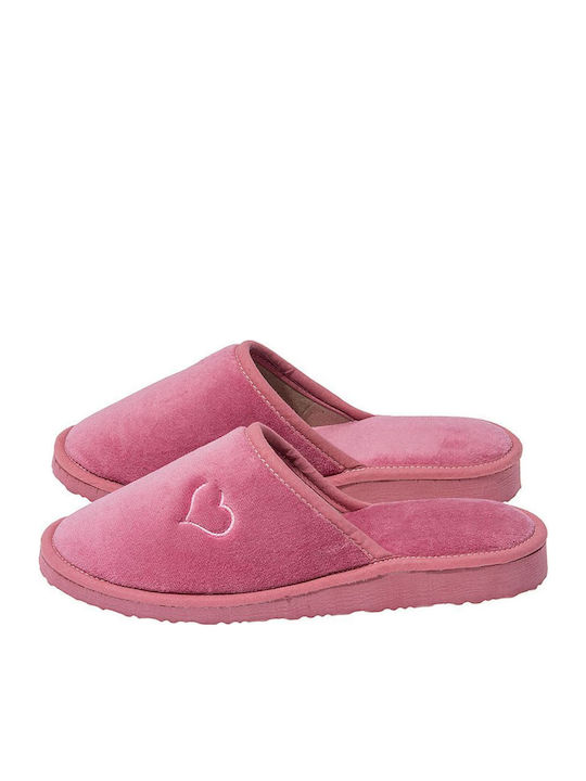 Frottee Winter Damen Hausschuhe Rosa