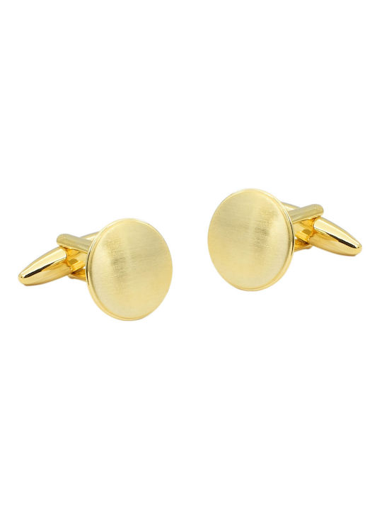 Jaklin Cufflinks of Steel Gold