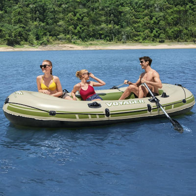 Bestway Hydro-force Voyager 500 Inflatable Boat for 3 Adults with Paddles 348x141cm Green